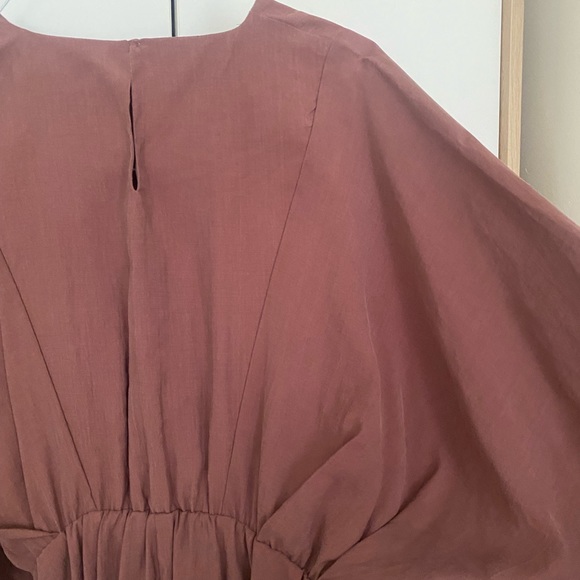 Modern bohemian Zara dress size S, beautiful clay mauve color, never worn - Picture 5 of 6